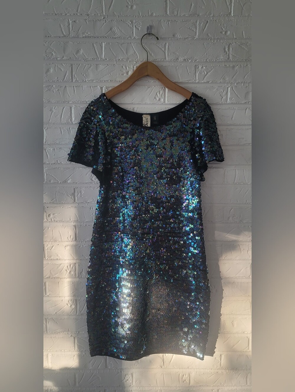 BIRD BY JUICY COUTURE SEQUIN DRESS size S Wool